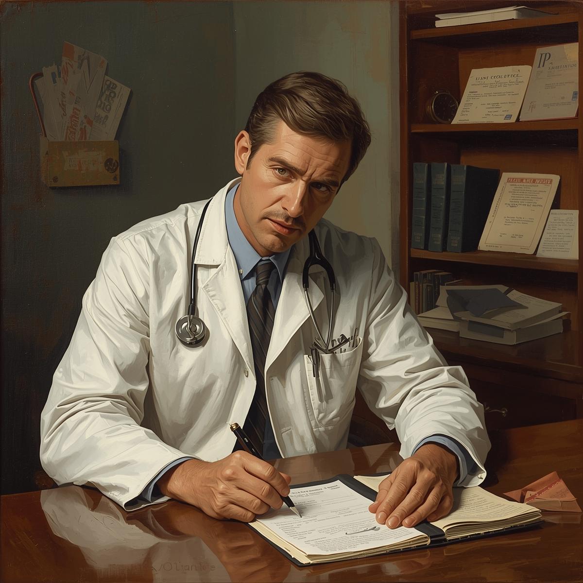 medecin qui signe une ordonance